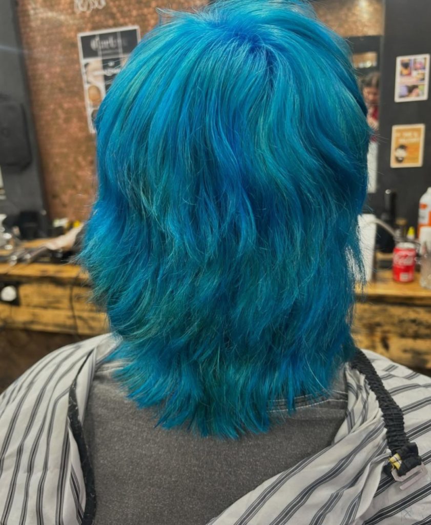 Blue hair colour