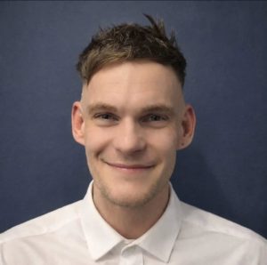 George George, barber at Skins & Needles Barbers.